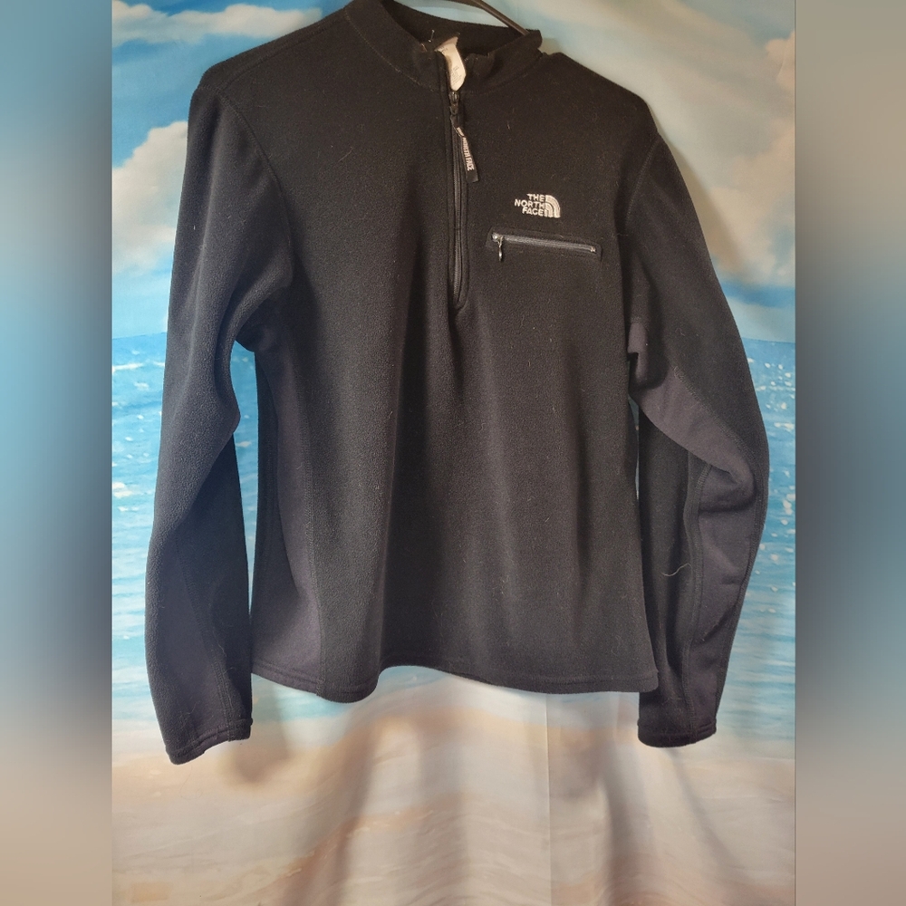 The North Face Black Fleece Quarter-Zip Pullover‎ Mens Size Small